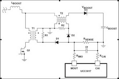 UCC3817 電流感應(yīng)變壓器評(píng)估