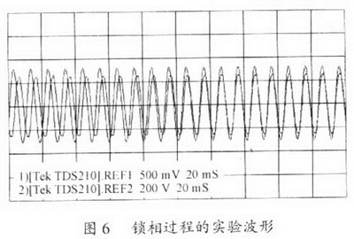 鎖相過程實(shí)驗(yàn)波形