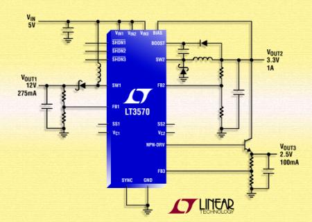  凌力爾特 推出采用 4mm x 4mm QFN 或 TSSOP-20E 封裝的 36V、1.5A (ISW) 降壓和升壓型穩(wěn)壓器以及線性控制器