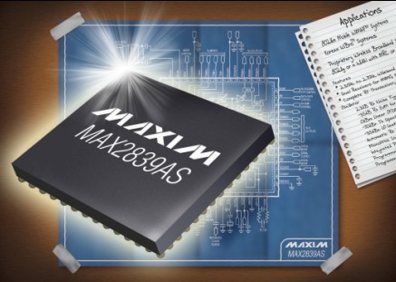 Maxim推出单芯片、WiMAX MIMO RF收发器
