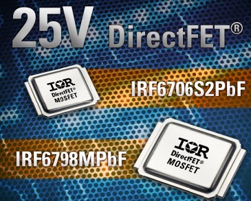 IR 推出新型25V DirectFET 芯片組