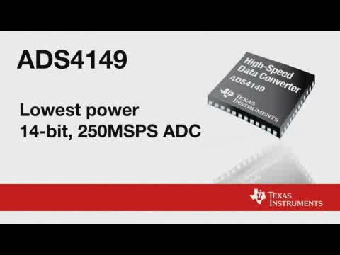 ADS4149 – 超低功耗, 14位, 250-MSPS ADC