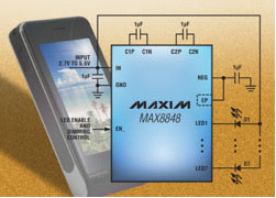 Maxim推出具有自适应模式切换功能的背光驱动器
