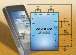 Maxim推出具有自適應(yīng)模式切換功能的背光驅(qū)動器