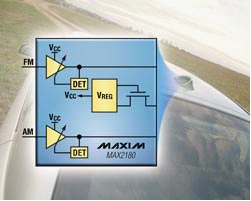 Maxim推出集成自動增益控制的低噪聲放大器