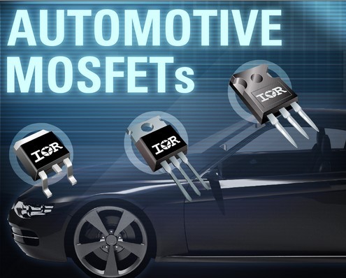 IR推出堅(jiān)固的新系列40V至75V車用MOSFET