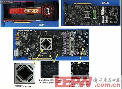 内置AMD处理器的Radeon HD 7970显卡拆解