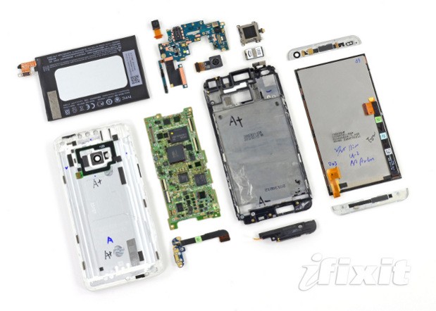 iFixit breaks open an HTC One, literally