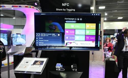 支持NFC功能的智能电视