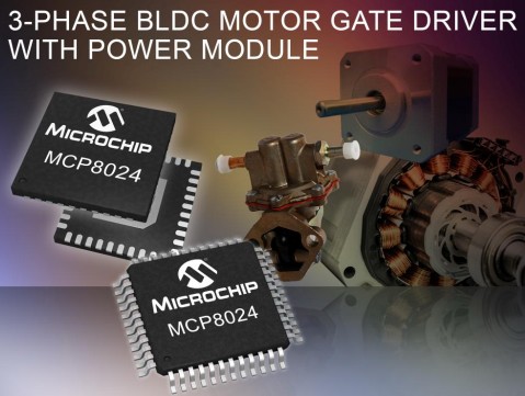 Microchip推出三相無(wú)刷直流配套器件實(shí)現(xiàn)完整電機(jī)系統(tǒng)解決方案