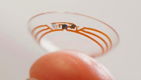 可穿戴设备之隐形眼镜:透明的电子元件