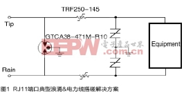 POS机的RJ11接口电路保护方案