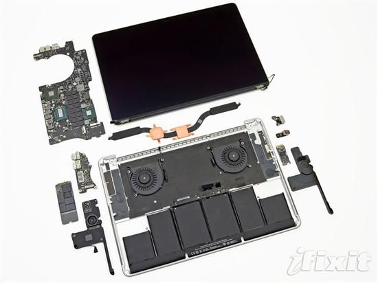 蘋果MacBook Pro Retina版本拆機組圖