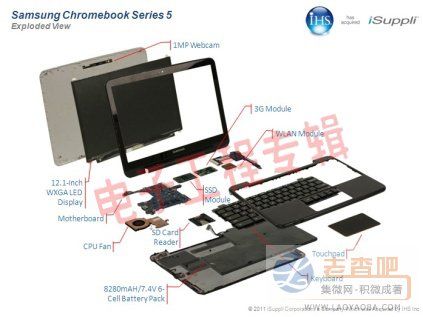 三星Series 5 Chromebook拆解