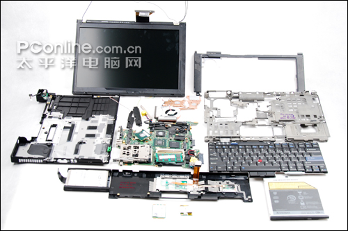 ATI小黑本Thinkpad T400拆解