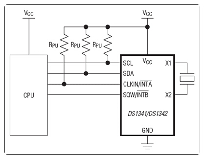 低電流I2C RTC，可配合高ESR晶體使用