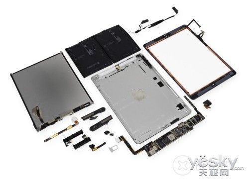 體積重量大幅減小 蘋果iPad Air拆解探秘