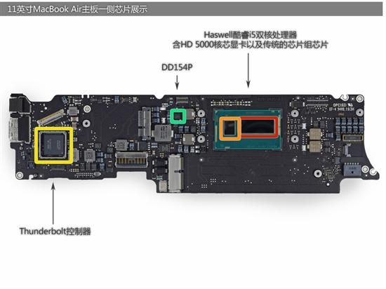 内部设计精湛 11英寸MacBook Air拆解