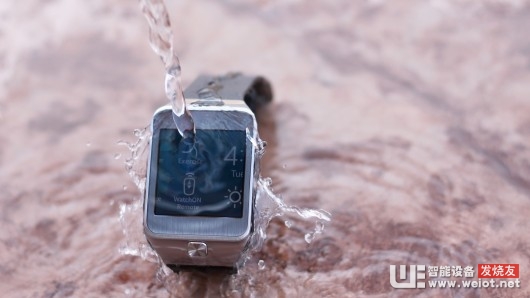 The Gear 2 has water resistance, rated at IP67