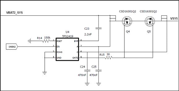 備電通路TPS2419電路的設計