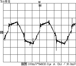 35A負(fù)載時(shí)變壓器原邊電流波形