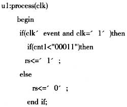 產(chǎn)生時(shí)序脈沖的VHDL程序