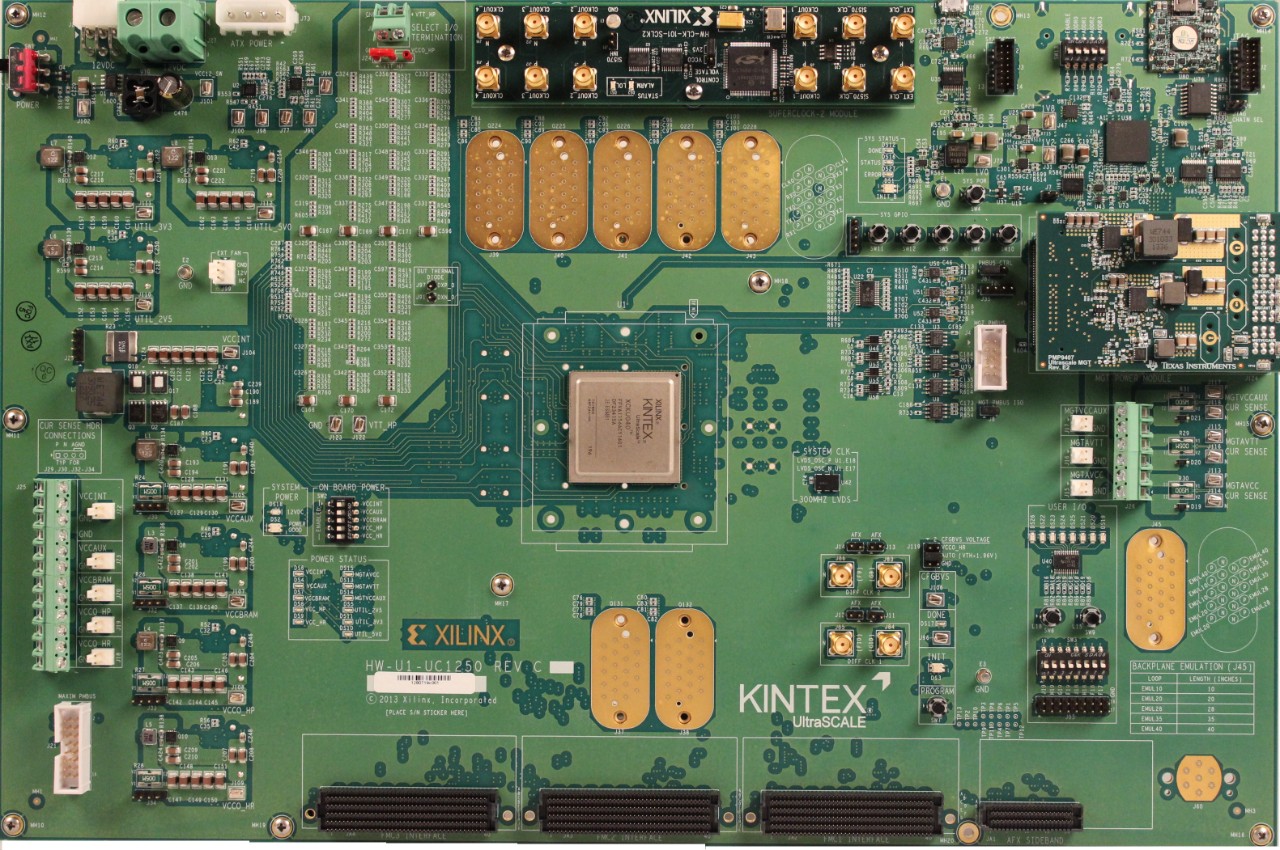 Xilinx Kintex UltraScale FPGA KCU1250 特征描述套件