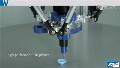 ViscoTec高性能3D打印机可打印各种特殊材料的粘合胶。