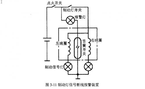 制動燈信號斷線報警裝置