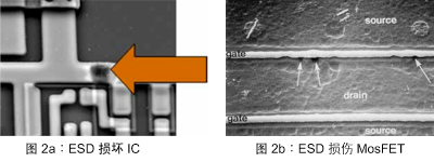 ESD对IC和MosFET的破坏和损伤