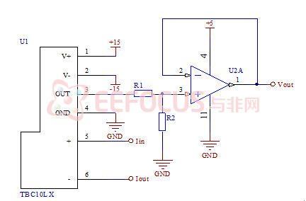 圖2.1.3  電流測量電路