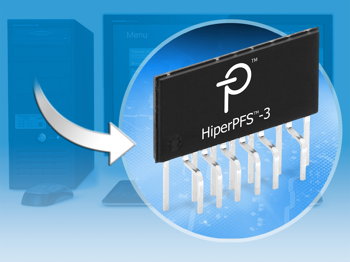 Power Integrations新推出的HiperPFSTM-3功率因數(shù)校正IC可提高電源的輕載性能