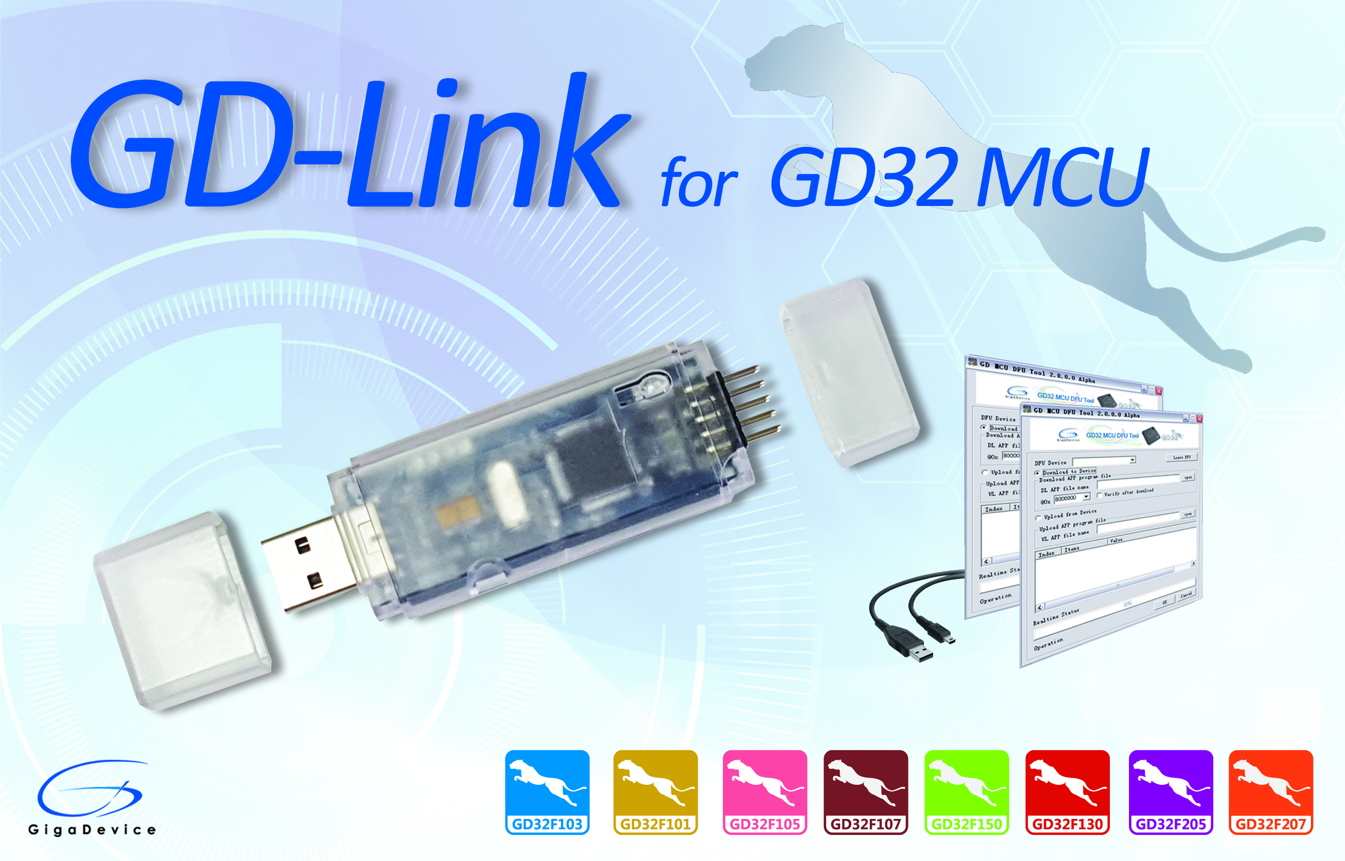 GigaDevice（兆易創(chuàng)新）為GD32 MCU推出全新的GD-Link編程調(diào)試工具