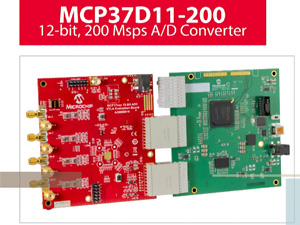 MCP37D11-200 12位200 Msps A/D转换器
