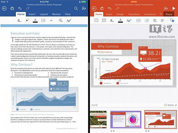 微软更新Office 适配iOS9、iPad Pro和WatchOS 2