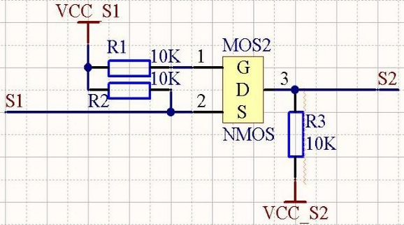 一種簡單實用的雙向電平轉(zhuǎn)換電路(非常實用!)3.3V--5V