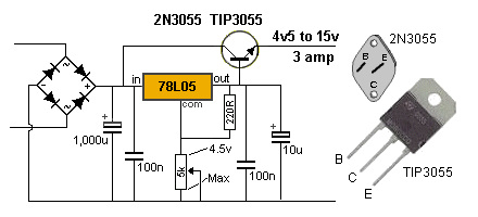 三端穩(wěn)壓器增加輸出電流