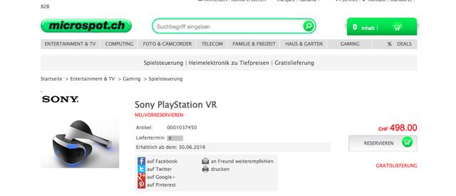 索尼PlayStation VR 一切只为了玩家