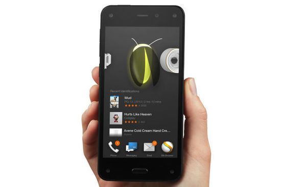 此前失敗的 Fire Phone 里亞馬遜就整合了自己的服務(wù)，圖片來(lái)源：Arstechnica