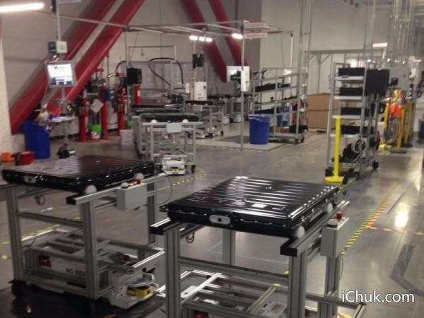特斯拉超级电池工厂内部生产区曝光