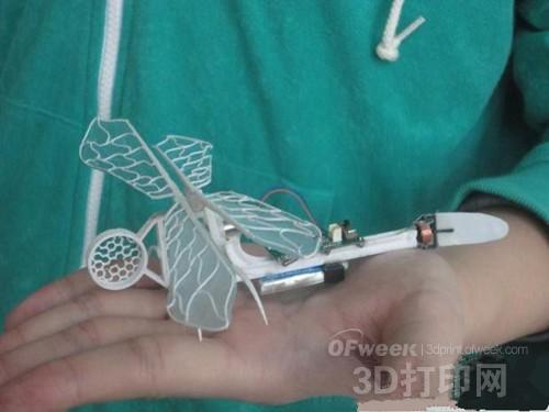 同济大学开发出3D打印机器蜻蜓