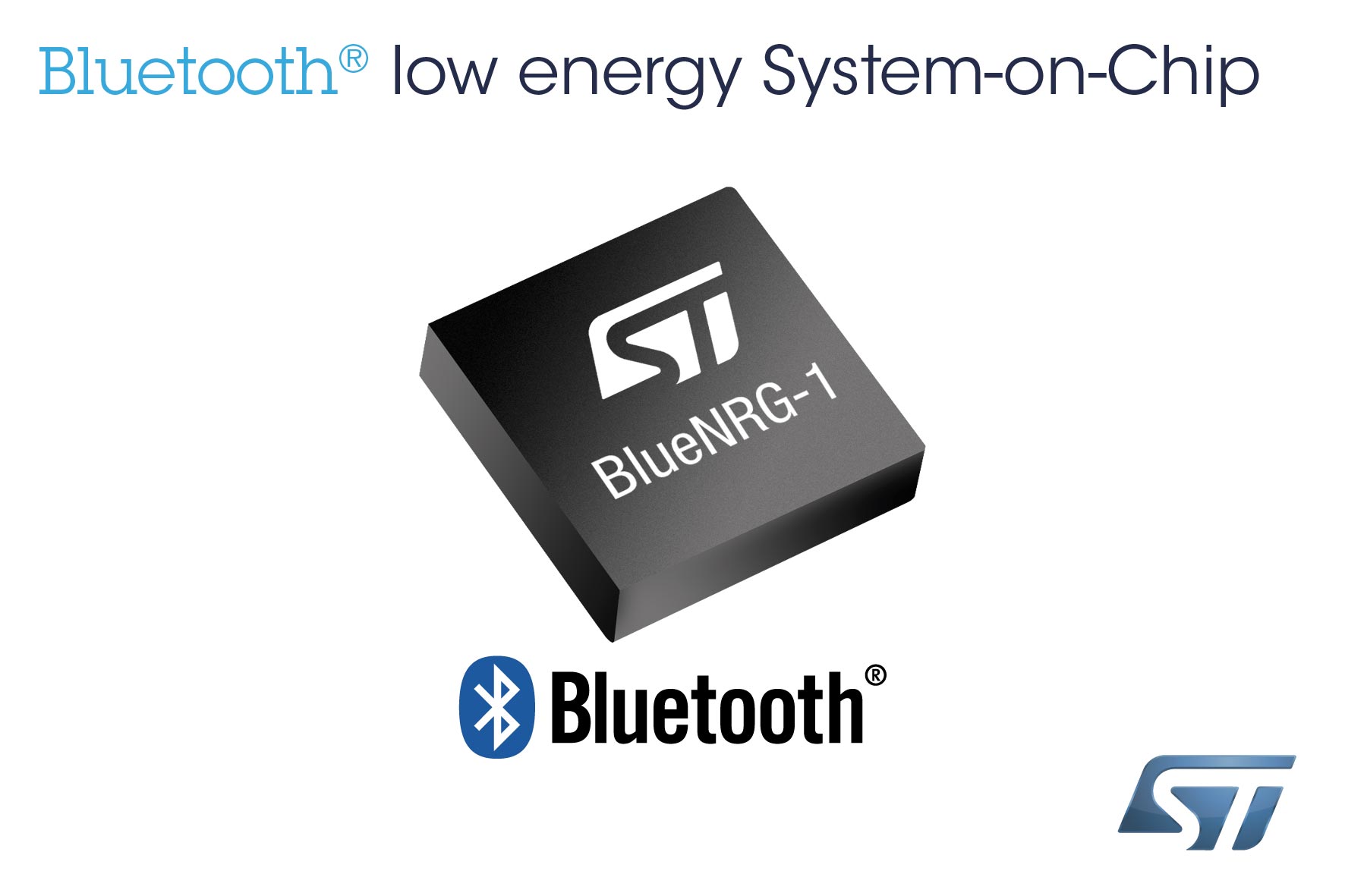 意法半导体(ST)推出新的低能耗蓝牙Bluetooth单片解决方案
