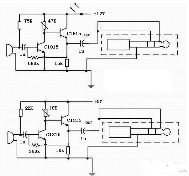 幾款經(jīng)典簡單的聲卡話筒功放電路分析