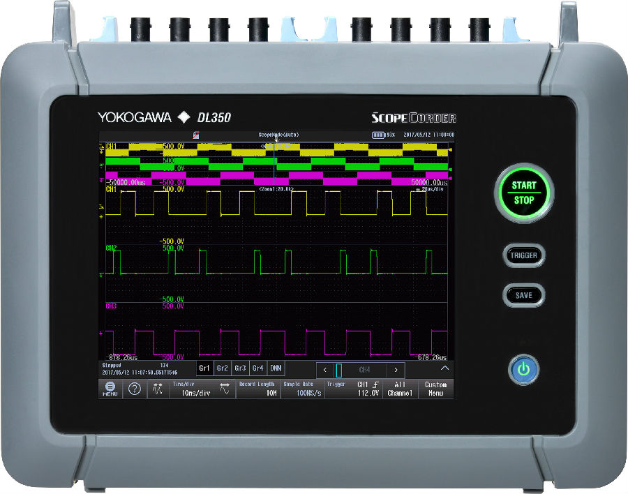 橫河發(fā)布新一代便攜式示波記錄儀DL350