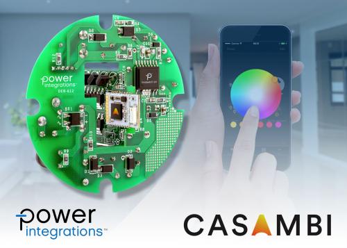 Power Integrations与Casambi Technologies联合推出调光调色智能照明参考设计