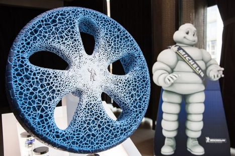 米其林为无人驾驶研制3D打印汽车轮胎