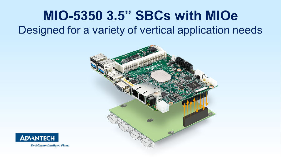 研华MIO-5350 3.5寸单板电脑 搭载Intel® Pentium® N4200/ Celeron® N3350 /Atom E3900系列处理器