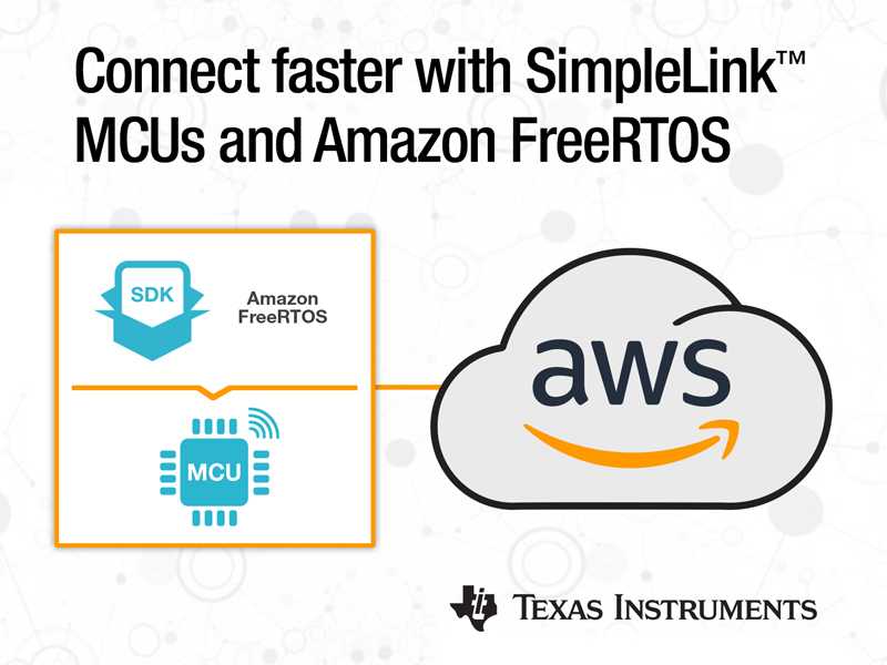 德州儀器宣布其SimpleLink? MCU平臺(tái)集成全新的Amazon FreeRTOS，實(shí)現(xiàn)快速云連接