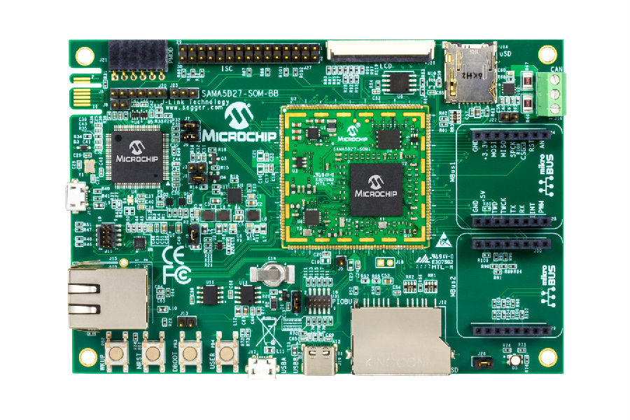 Microchip通过基于SAMA5D2 MPU的系统模块简化工业级Linux® 的设计