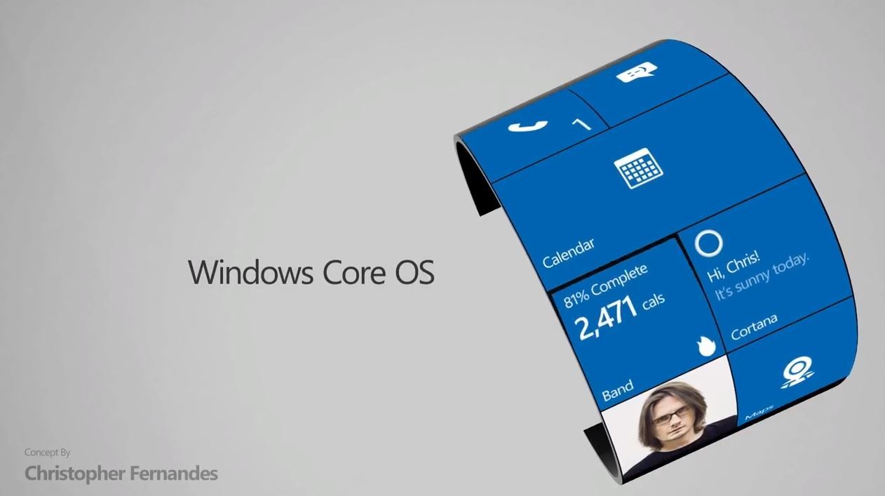 微软Surface手表概念视频：可弯曲